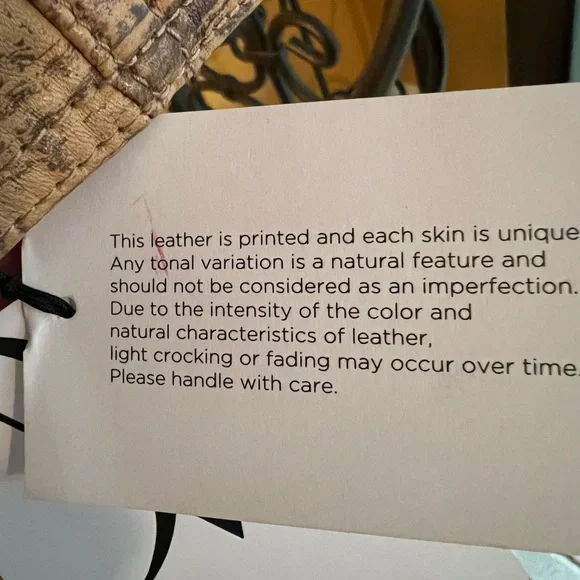 🎉HP🎉 DIANE VON FURSTENBERG DVF Runway Collection Cork Print Leather Bustier - Picture 7 of 7